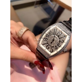 Franck Muller Classic Diamond Roman Numeral Dial Watch