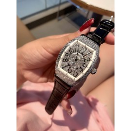 Franck Muller Classic Diamond Roman Numeral Dial Watch