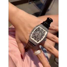 Franck Muller Classic Diamond Roman Numeral Dial Watch