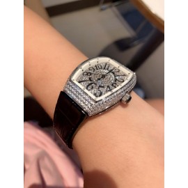 Franck Muller Classic Diamond Roman Numeral Dial Watch