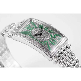 Franck Muller Abf Factory Square Diamond Dial Watch Green