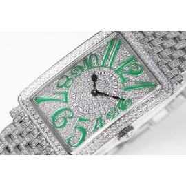 Franck Muller Abf Factory Square Diamond Dial Watch Green