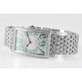 Franck Muller Abf Factory Square Diamond Dial Watch Green