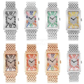 Franck Muller Abf Factory Square Diamond Dial Watch Green