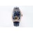 Franck Muller 316l Fine Steel Case Diamond Cowhide Strap Watch Navy