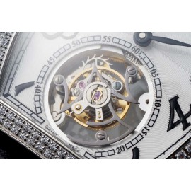 Franck Muller 316l Fine Steel Case Diamond White Dial Watch