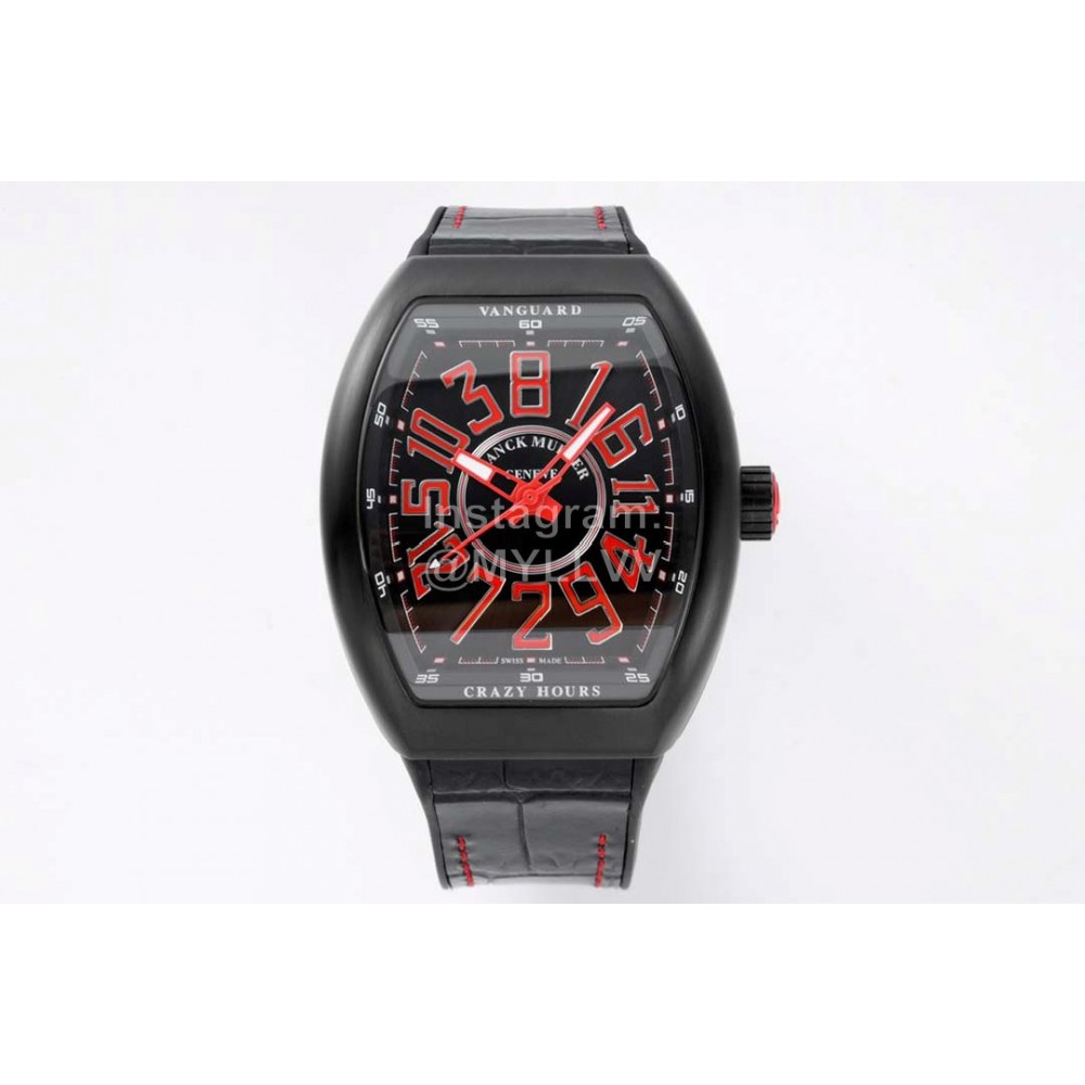 Franck Muller V45 Crazy Hour Series Vanguard Watch Red