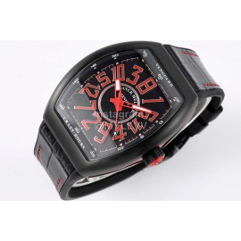 Franck Muller V45 Crazy Hour Series Vanguard Watch Red