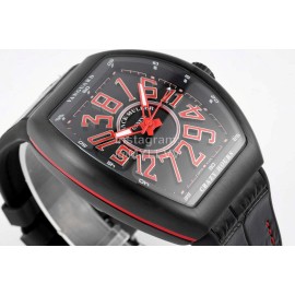 Franck Muller V45 Crazy Hour Series Vanguard Watch Red