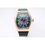 Franck Muller V45 Crazy Hour Series Vanguard Navy Dial Watch