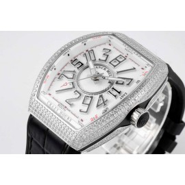 Franck Muller V45 Crazy Hour Series Vanguard Diamond Watch