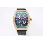 Franck Muller V45 Crazy Hour Series Diamond Vanguard Watch
