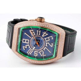 Franck Muller V45 Crazy Hour Series Diamond Vanguard Watch