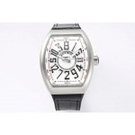 Franck Muller V45 Crazy Hour Series Art Deco Roman Numerals Dial Watch 