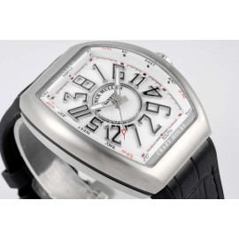 Franck Muller V45 Crazy Hour Series Art Deco Roman Numerals Dial Watch 