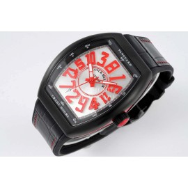 Franck Muller V45 Crazy Hour Series New Art Deco Roman Numerals Dial Watch