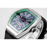 Franck Muller V45 Crazy Hour Art Deco Roman Numerals Dial Watch 