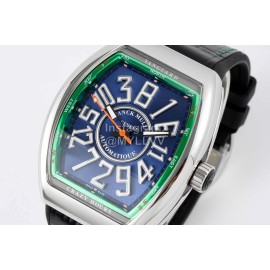 Franck Muller V45 Crazy Hour Art Deco Roman Numerals Dial Watch 