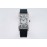 Franck Muller Long Island Series Diamond Square Dial Black Strap Watch 