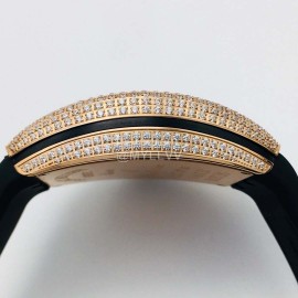 Franck Muller Vsf Factory Diamond Dragon Dial Watch Green