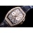 Franck Muller Diamond Dial Leather Strap Watch Rose Red