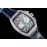 Franck Muller Diamond Dial Leather Strap Watch Silver