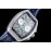 Franck Muller Diamond Dial Leather Strap Watch Silver