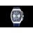 Franck Muller Roman Numeral Dial Rubber Strap Watch Silver