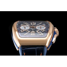 Franck Muller Roman Numeral Dial Rubber Strap Watch