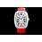 Franck Muller Giga Tourbillon Leather Strap Watch Red