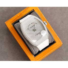 Franck Muller V45 Sc Dt Series Diamond Dial Watch White