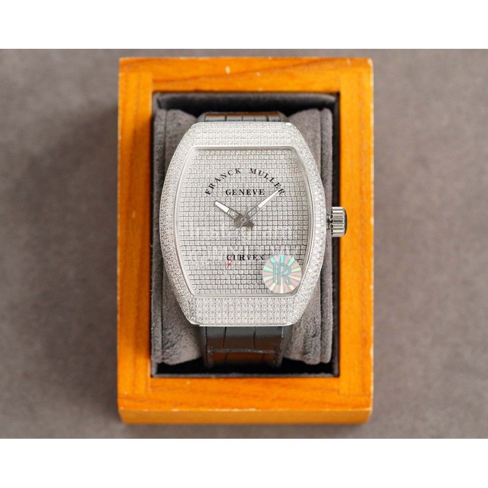 Franck Muller V45 Sc Dt Series Diamond Dial Watch Black