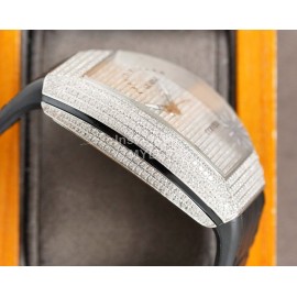 Franck Muller V45 Sc Dt Series Diamond Dial Watch Black