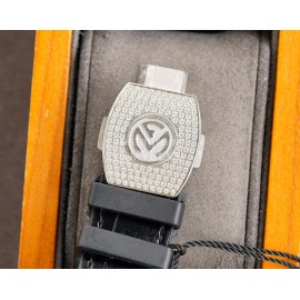 Franck Muller V45 Sc Dt Series Diamond Dial Watch Black