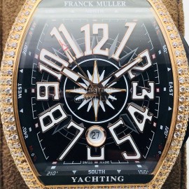 Franck Muller Abf Factory Roman Numeral Dial Watch Black