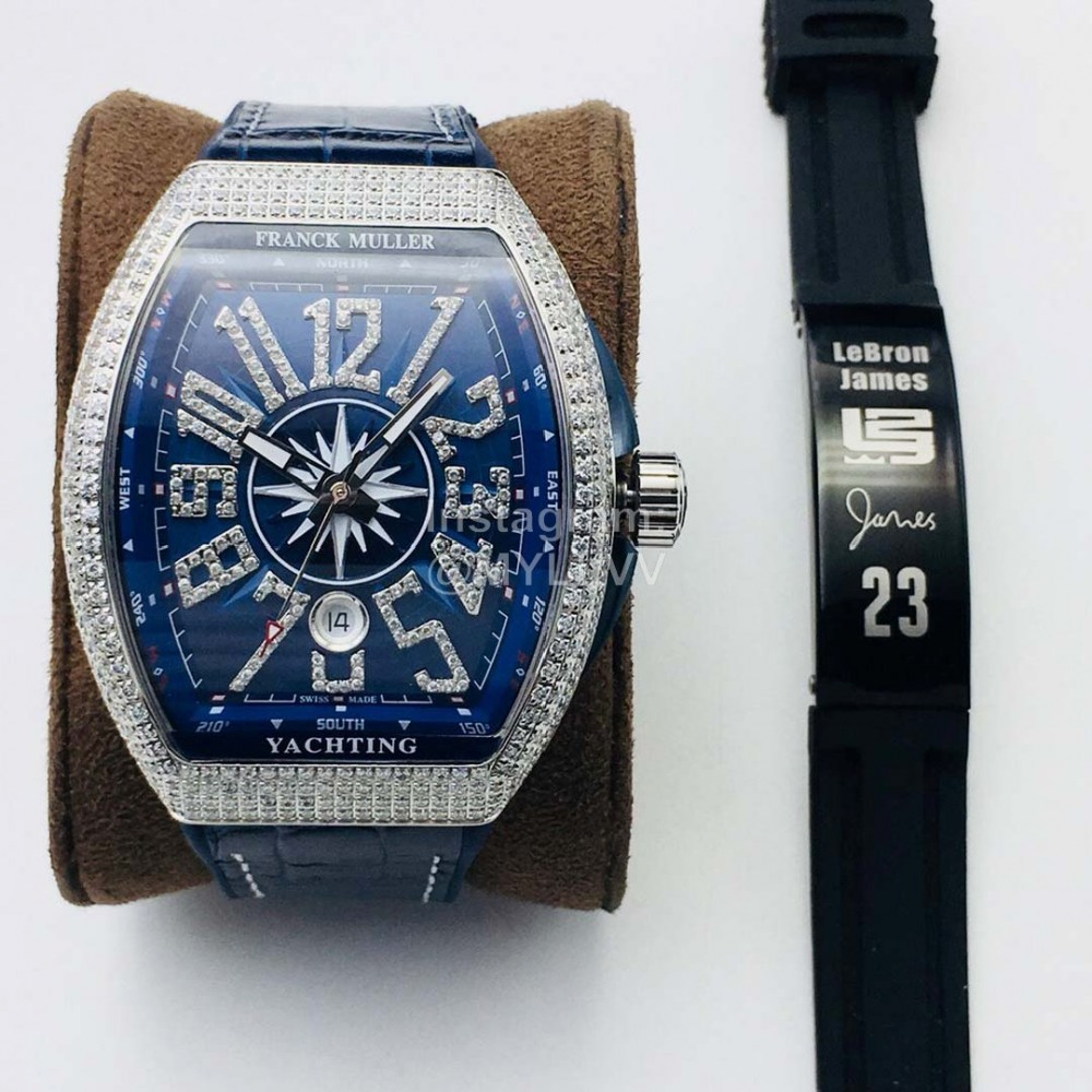 Franck Muller Abf Factory Roman Numeral Dial Watch Blue