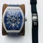 Franck Muller Abf Factory Roman Numeral Dial Watch Blue