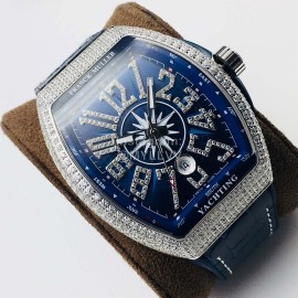 Franck Muller Abf Factory Roman Numeral Dial Watch Blue
