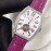 Franck Muller Cowhide Strap Roman Numeral Dial Watch Purple