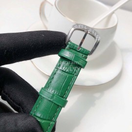 Franck Muller Cowhide Strap Roman Numeral Dial Watch Green