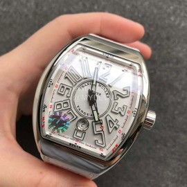 Franck Muller Roman Numeral 45mm Dial Watch White