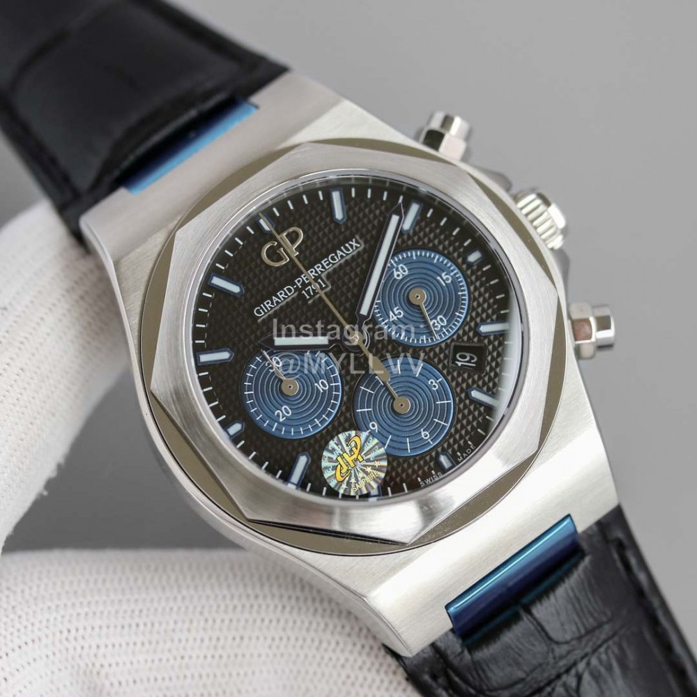 Girard Perregaux Laureato Chronograph 42mm Dial Watch Black