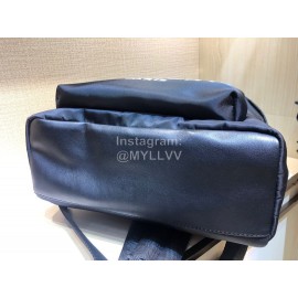 Givenchy Letter Print Canvas Backpack Blue