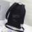Givenchy Antique Silver Metal 4g Badge Black Leather Backpack Black