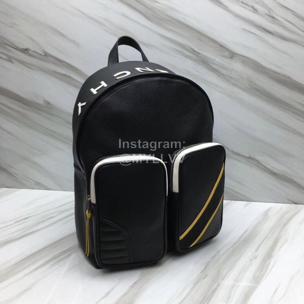 Givenchy Ivenchy Inverted Letters Grain Leather Backpack Black 29920