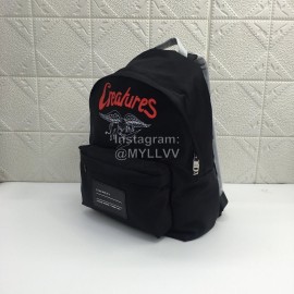 Givenchy Flying Dragon Letter Logo Canvas Backpack Black