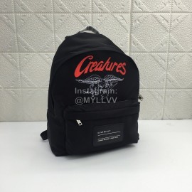 Givenchy Flying Dragon Letter Logo Canvas Backpack Black