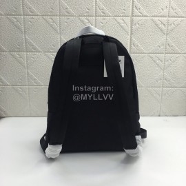 Givenchy Flying Dragon Letter Logo Canvas Backpack Black