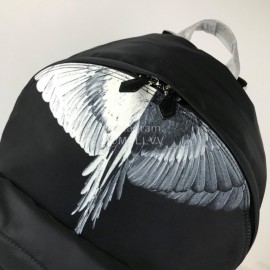 Givenchy Flying Eagle Logo Canvas Backpack Black