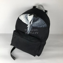 Givenchy Flying Eagle Logo Canvas Backpack Black